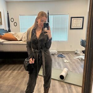 Kittenish Black Denim Nashville Jumpsuit